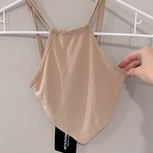 Tan crop top